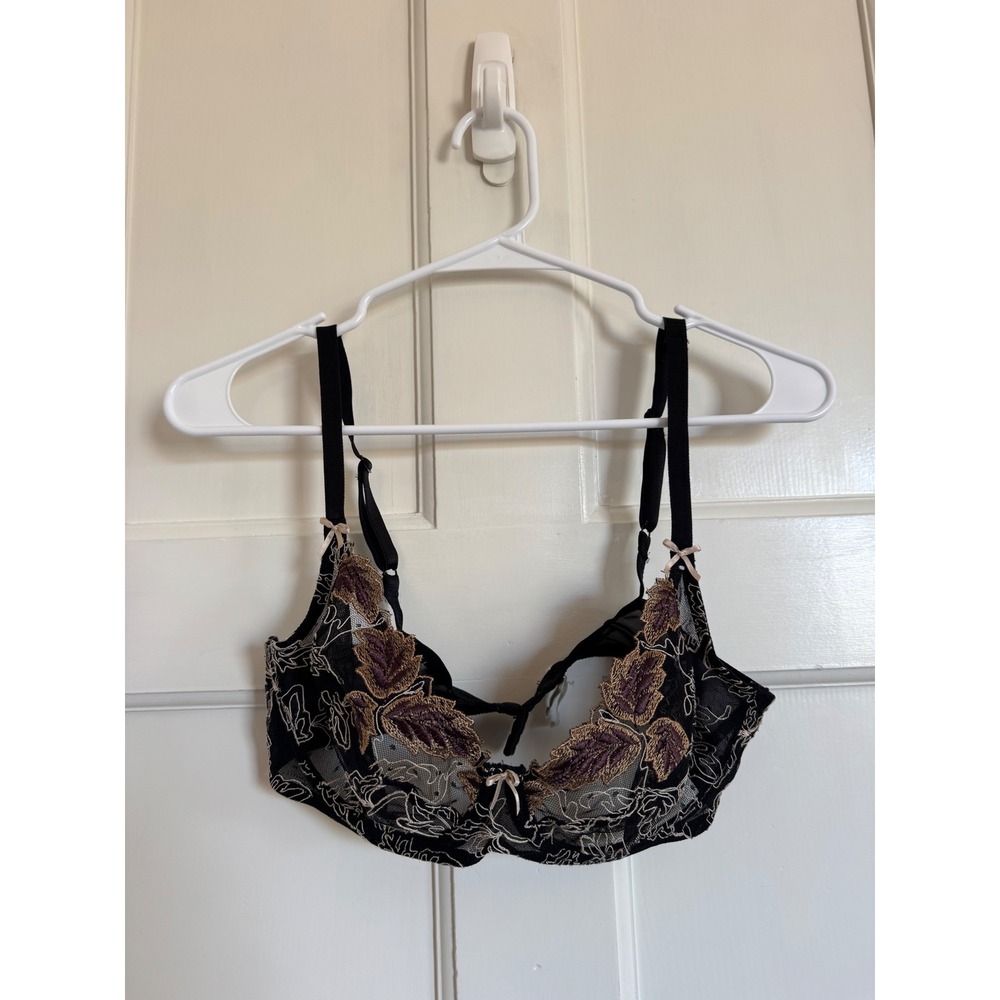 Wacoal unlined lace leaf underwire bra 85144 size 34D